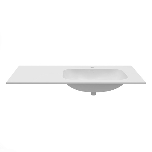 Раковина Vincea Elise VCB-4EL100MW-R, Corian правая, белый матовый Раковина Vincea Elise VCB-4EL100MW-R, Corian правая, белый матовый
