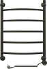 Полотенцесушитель электрический EWRIKA Сафо D 70х50 R, чёрный матовый 465641
