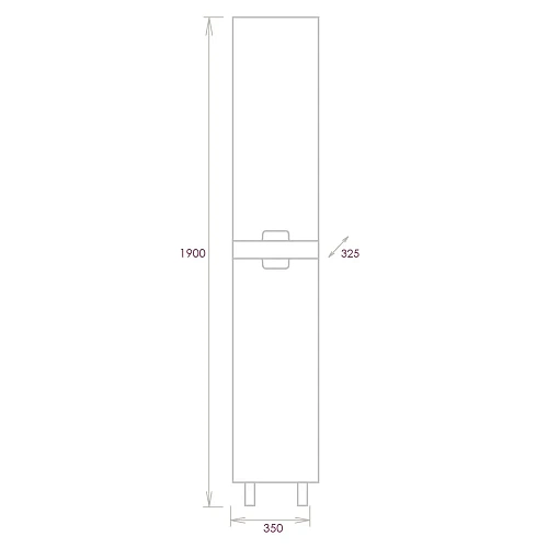 Шкаф-пенал Onika ХАРПЕР 35.10 белый матовый универсальный 403564 Шкаф-пенал Onika ХАРПЕР 35.10 белый матовый универсальный 403564