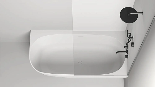 Ванна из искусственного камня Salini SOFIA CORNER R 170x85 102514G угловая S-Sense Ванна из искусственного камня Salini SOFIA CORNER R 170x85 102514G угловая S-Sense