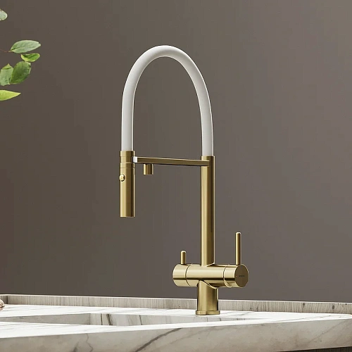 Смеситель для кухни Sancos Imola SC4010BG под фильтр, брашированное золото Смеситель для кухни Sancos Imola SC4010BG под фильтр, брашированное золото