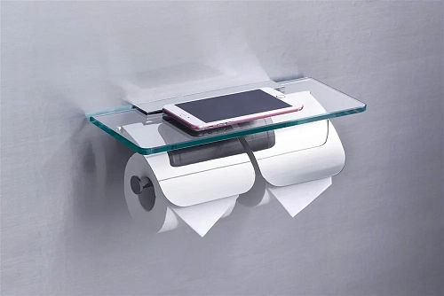 Держатель туалетной бумаги Rush Edge ED77132 двойной Держатель туалетной бумаги Rush Edge ED77132 двойной