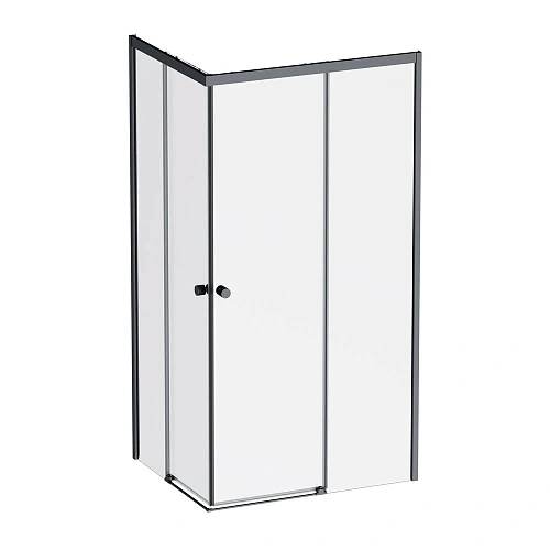 Душевой уголок AM.PM X-joy W94G-403-100280-BТ1К 100x80 черный матовый, стекло прозрачное Душевой уголок AM.PM X-joy W94G-403-100280-BТ1К 100x80 черный матовый, стекло прозрачное