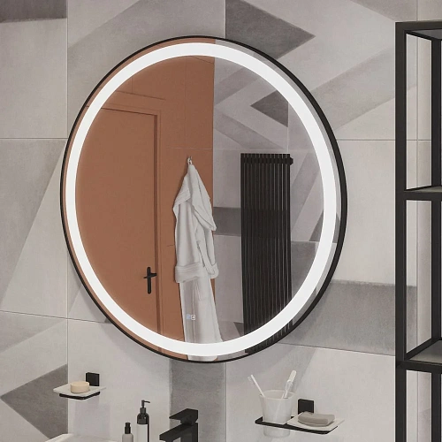 Зеркало CEZARES CADRO в металлической раме с подсветкой сенсорным выключателем и подогревом CZR-SPC-CADRO-900-LED-TCH-WARM 907x30 Зеркало CEZARES CADRO в металлической раме с подсветкой сенсорным выключателем и подогревом CZR-SPC-CADRO-900-LED-TCH-WARM 907x30