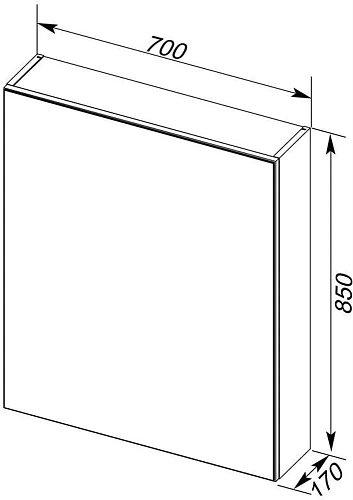 Зеркальный шкаф Aquanet Алвита 70 белый 00184038 Зеркальный шкаф Aquanet Алвита 70 белый 00184038