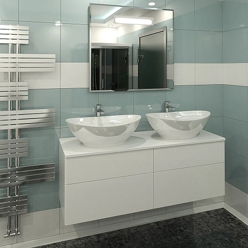 Тумба с раковиной Orange Otto Ot-130TuMDF+G56 подвесная, белый Тумба с раковиной Orange Otto Ot-130TuMDF+G56 подвесная, белый