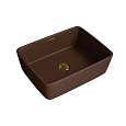 Раковина GROSSMAN Color GR-3016BRM (480x370x130) коричневая матовая Раковина GROSSMAN Color GR-3016BRM (480x370x130) коричневая матовая