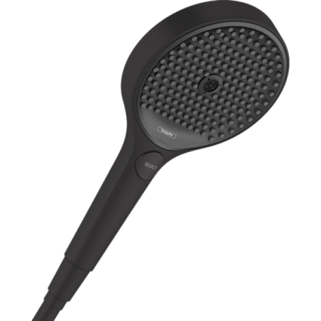Душевая лейка Hansgrohe Rainfinity 130, 3 типа струи 26864670, чёрный матовый