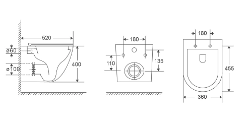 Унитаз подвесной Vincea Bien VT1-56TFS Торнадо белый, ультратонкое микролифт сиденье Унитаз подвесной Vincea Bien VT1-56TFS Торнадо белый, ультратонкое микролифт сиденье