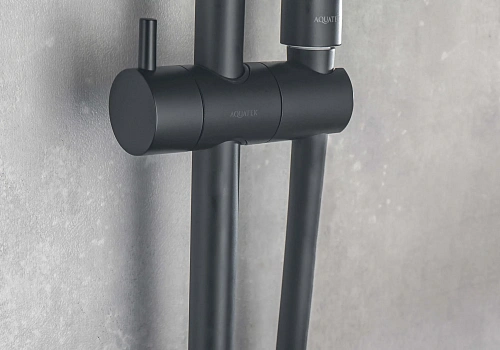 Душевой гарнитур Aquatek ВЕГА AQ2011MB черный матовый Душевой гарнитур Aquatek ВЕГА AQ2011MB черный матовый