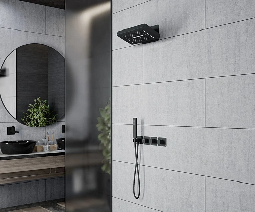 Душевая система Timo Petruma SX-5249/03SM встраиваемая с термостатом черный Душевая система Timo Petruma SX-5249/03SM встраиваемая с термостатом черный