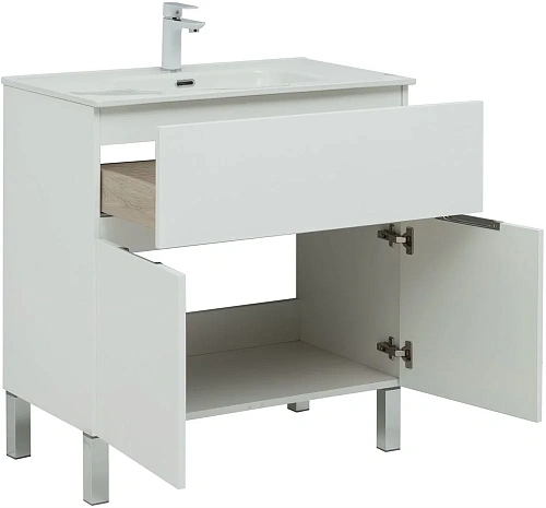 Комплект мебели Aquanet Алвита New 80 1 ящик, 2 дверцы, белый матовый 00274213 Комплект мебели Aquanet Алвита New 80 1 ящик, 2 дверцы, белый матовый 00274213