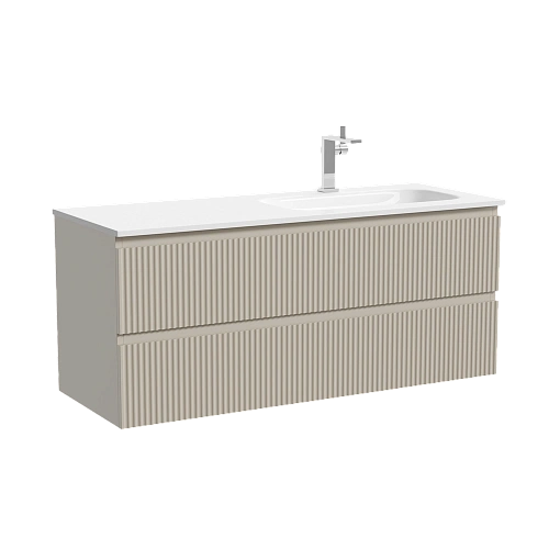 Тумба под раковину SANCOS Snob SNR120RCE R правая 1195х445х500 Beige Soft подвесная Тумба под раковину SANCOS Snob SNR120RCE R правая 1195х445х500 Beige Soft подвесная