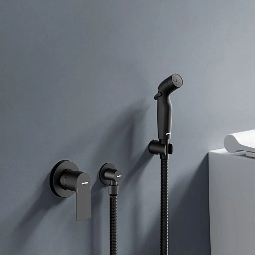 Гигиенический душ Damixa Apollo 477510300 встраиваемый, черный Гигиенический душ Damixa Apollo 477510300 встраиваемый, черный