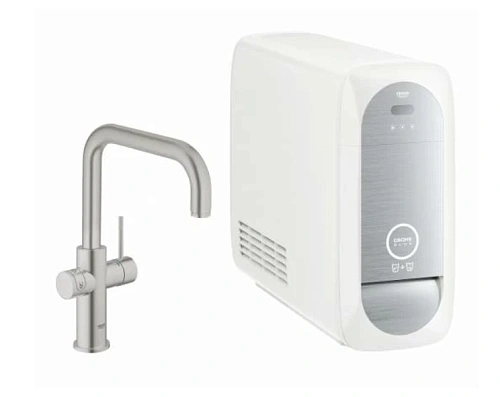 Смеситель для кухни GROHE Blue Home с функциями фильтрации, охлаждения и газирования водопроводной в 31456DC0 Смеситель для кухни GROHE Blue Home с функциями фильтрации, охлаждения и газирования водопроводной в 31456DC0