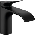 Смеситель для раковины Hansgrohe Vivenis 80 со сливным гарнитуром, 75010670, матовый черный Смеситель для раковины Hansgrohe Vivenis 80 со сливным гарнитуром, 75010670, матовый черный