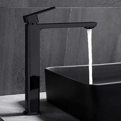 Смеситель для раковины Vincea Next VBF-1N2MB черный Смеситель для раковины Vincea Next VBF-1N2MB черный