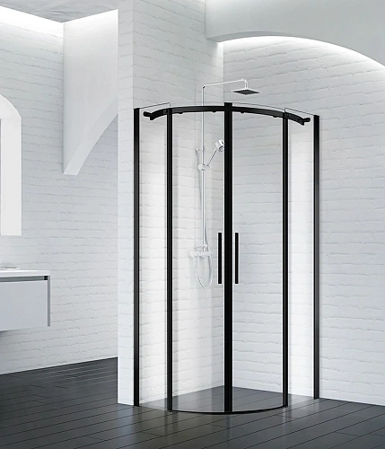 Душевой уголок BelBagno ACQUA-R-2-90-C-NERO 900x900 мм Душевой уголок BelBagno ACQUA-R-2-90-C-NERO 900x900 мм