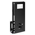 Детальная картинка товара «инсталляция для унитаза wasserkraft glan 66tlt.010.me.bl.wh01 с клавишей смыва белый»