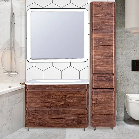 Тумба под раковину Style Line Атлантика 100, Люкс старое дерево, PLUS ЛС-00000614 Тумба под раковину Style Line Атлантика 100, Люкс старое дерево, PLUS ЛС-00000614