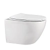Унитаз подвесной ABBER Bequem AC1100 белый, безободковый с крышкой микролифт Унитаз подвесной ABBER Bequem AC1100 белый, безободковый с крышкой микролифт