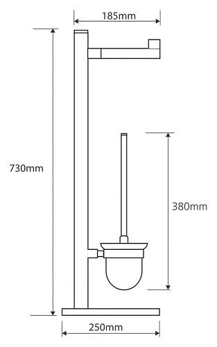 Ершик для унитаза Bemeta OMEGA 104836012 Ершик для унитаза Bemeta OMEGA 104836012