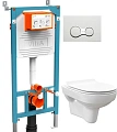 Комплект Унитаз подвесной STWORKI Хельсинки Clean On DPL EO slim 63429 безободковый + Инсталляция Vi 511124 Комплект Унитаз подвесной STWORKI Хельсинки Clean On DPL EO slim 63429 безободковый + Инсталляция Vi 511124
