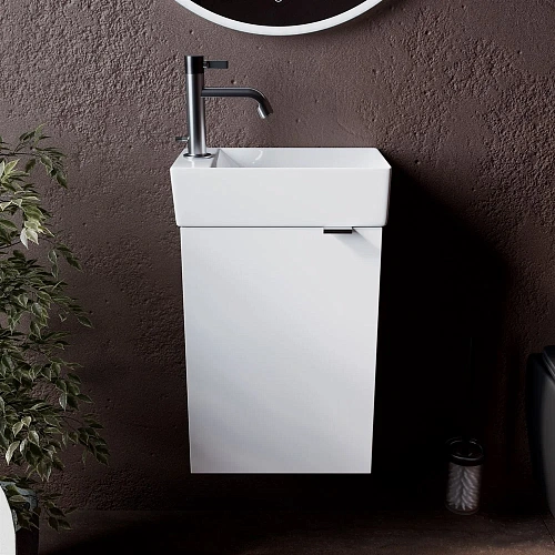 Тумба под раковину Sancos Mini MN35WL белый глянец Тумба под раковину Sancos Mini MN35WL белый глянец