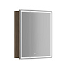 Картинка анонса товара «зеркальный шкаф sancos mirror mi70eg 690x150х740 мм, с led подсветкой, дуб галифакс натуральный, с розеткой»