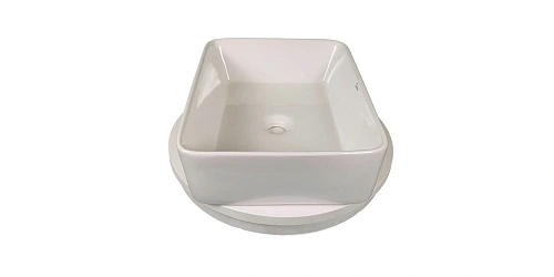 Раковина Sintesi SIN-LVB-APP-401 накладная белая 480х370х130, без отверстия под смеситель Раковина Sintesi SIN-LVB-APP-401 накладная белая 480х370х130, без отверстия под смеситель