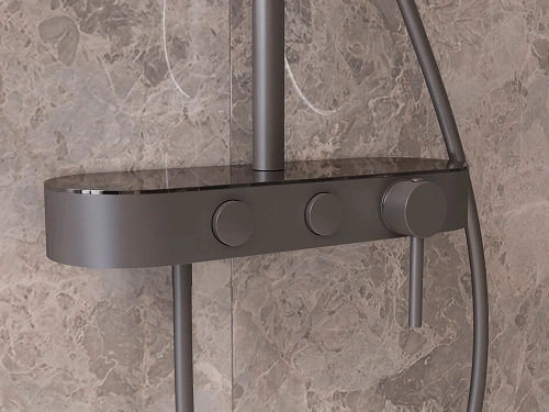 Душевая система Vincea VSFS-402GM, вороненая сталь Душевая система Vincea VSFS-402GM, вороненая сталь