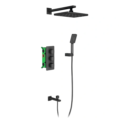 Душевая система Timo Petruma SX-5049/03SM встраиваемая с термостатом черный Душевая система Timo Petruma SX-5049/03SM встраиваемая с термостатом черный