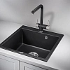 Кухонная мойка Granula 5102, ШВАРЦ (чёрный металлик), кварц 510x520 Кухонная мойка Granula 5102, ШВАРЦ (чёрный металлик), кварц 510x520