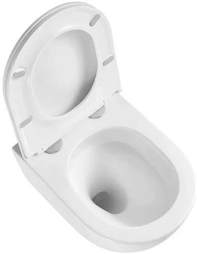 Унитаз подвесной Sintesi ELLIPSE SIN-TS-ELL-153 безободковый Tornado 3.0 с крышкой-сиденьем дюропласт, микролифт Унитаз подвесной Sintesi ELLIPSE SIN-TS-ELL-153 безободковый Tornado 3.0 с крышкой-сиденьем дюропласт, микролифт