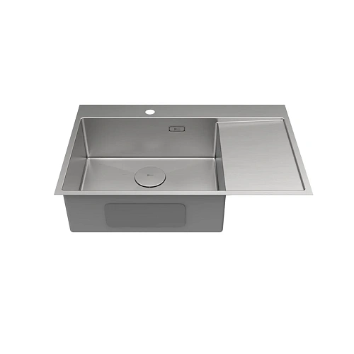 Кухонная мойка Lemark KEZADRA 780L из нержавеющей стали, с крылом (чаша слева), сталь 9937149 Кухонная мойка Lemark KEZADRA 780L из нержавеющей стали, с крылом (чаша слева), сталь 9937149