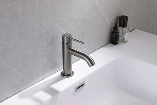 Смеситель для раковины ABBER Wasser Kreis AF8110NG никель Смеситель для раковины ABBER Wasser Kreis AF8110NG никель