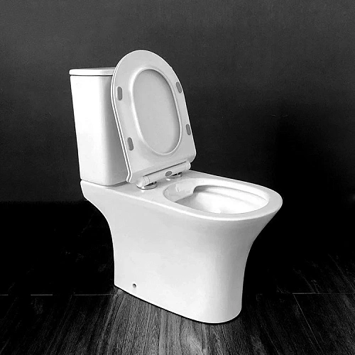 Унитаз напольный CeramaLux 1217-P с сиденьем Унитаз напольный CeramaLux 1217-P с сиденьем