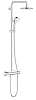 Картинка анонса товара «душевая система grohe euphoria 190 с термостатическим смесителем и полочкой, хром (26249000)»