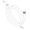 Душевой шланг AM.PM F0417B00 монолитный 1750 мм, хром Душевой шланг AM.PM F0417B00 монолитный 1750 мм, хром