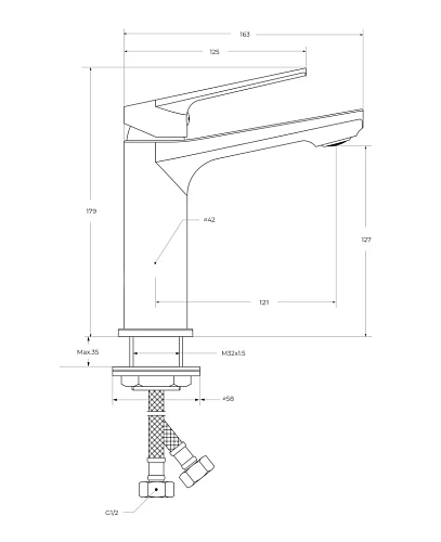 Смеситель для раковины CEZARES COMFORT-LS-01-W0 хром Смеситель для раковины CEZARES COMFORT-LS-01-W0 хром