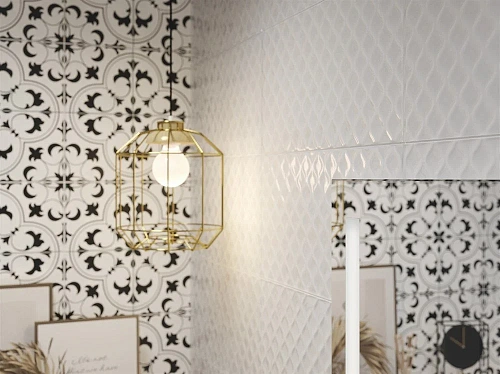 Вставка Cersanit Deco орнамент золотистый 29,8x59,8 DE2L381 Вставка Cersanit Deco орнамент золотистый 29,8x59,8 DE2L381