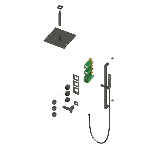 Душевая система Timo Selene SX-2239/03SM встраиваемая с термостатом черный Душевая система Timo Selene SX-2239/03SM встраиваемая с термостатом черный