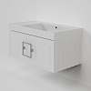 Тумба с раковиной La Fenice Cubo Bianco 90 NFNC-01-CUB-B-90-1-90R белая матовая, ручка хром Тумба с раковиной La Fenice Cubo Bianco 90 NFNC-01-CUB-B-90-1-90R белая матовая, ручка хром
