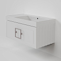 Тумба с раковиной La Fenice Cubo Bianco 90 NFNC-01-CUB-B-90-1-90R белая матовая, ручка хром Тумба с раковиной La Fenice Cubo Bianco 90 NFNC-01-CUB-B-90-1-90R белая матовая, ручка хром