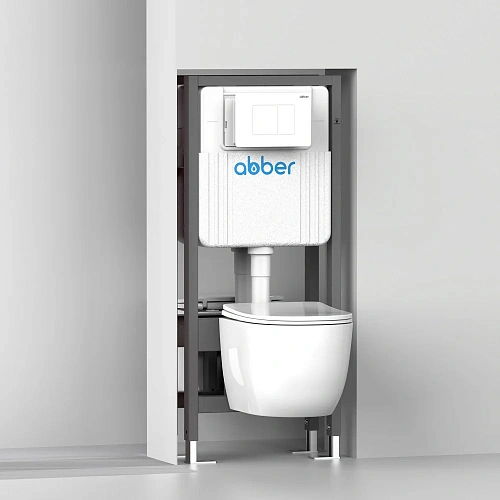Инсталляция двойная самонесущая ABBER AC0106 для двух подвесных унитазов Инсталляция двойная самонесущая ABBER AC0106 для двух подвесных унитазов