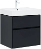Тумба с раковиной Aquanet Бруклин 60 00312875 антрацит матовый