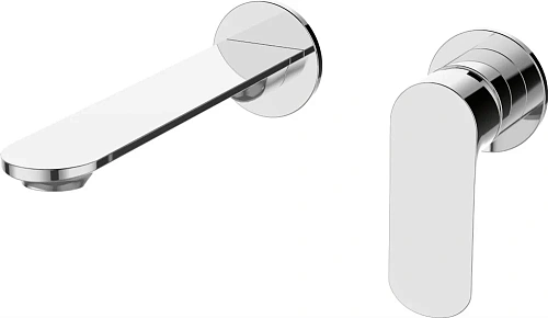 Смеситель для раковины STWORKI Ноттвиль NO-03cr С ВНУТРЕННЕЙ ЧАСТЬЮ, хром, скрытого монтажа, настенн 550031 Смеситель для раковины STWORKI Ноттвиль NO-03cr С ВНУТРЕННЕЙ ЧАСТЬЮ, хром, скрытого монтажа, настенн 550031