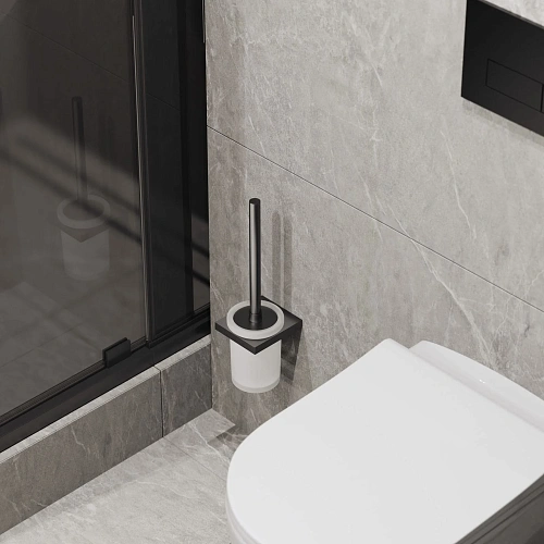 Ершик для унитаза Timo Petruma 15261/18 черное золото Ершик для унитаза Timo Petruma 15261/18 черное золото