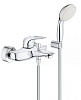 Картинка анонса товара «смеситель для ванны grohe eurostyle new с душевым гарнитуром, хром (3359230a)»