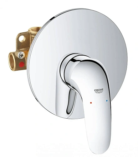 Смеситель для душа GROHE Eurostyle (внешняя и встраиваемая части), хром (23725003) Смеситель для душа GROHE Eurostyle (внешняя и встраиваемая части), хром (23725003)